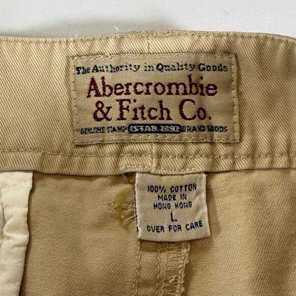 Vintage 90s Y2K Abercrombie High Rise Cargo Mini skirt 100% cotton size Large - Picture 5 of 9